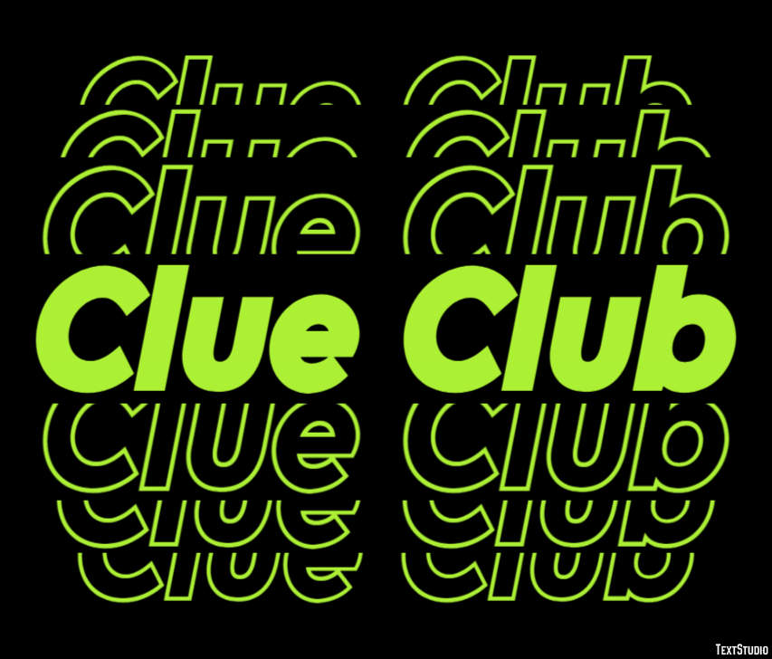 Clue Club Texteffekt
