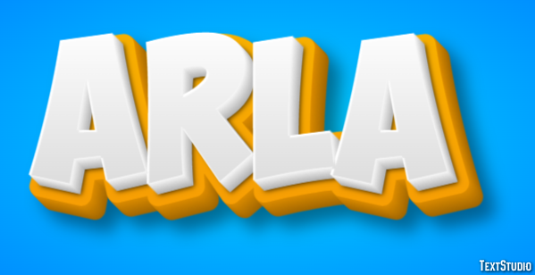 Arla Text Effect
