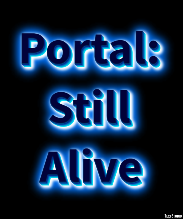 Portal: Still Alive Effetto testo