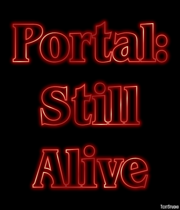 Portal: Still Alive Effetto testo