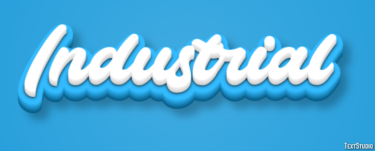 Industrial Text effect