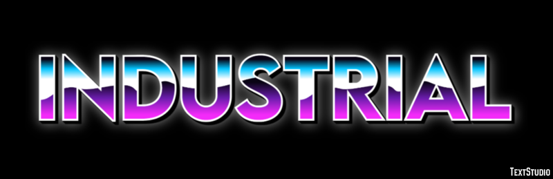 Industrial Text effect