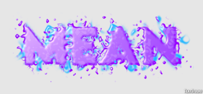 Mean Efeito de texto