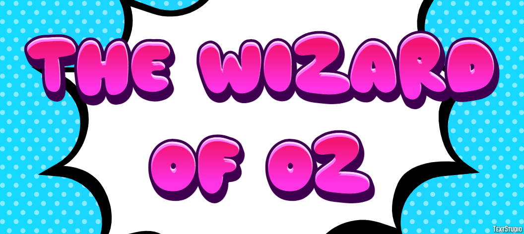 The Wizard of Oz Text effect