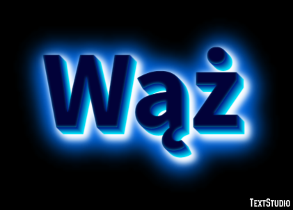 Wąż Efekt tekstowy