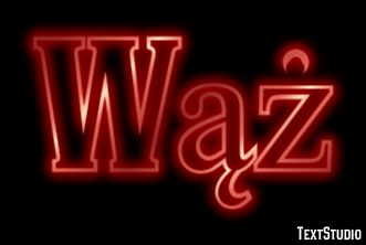 Wąż Efekt tekstowy