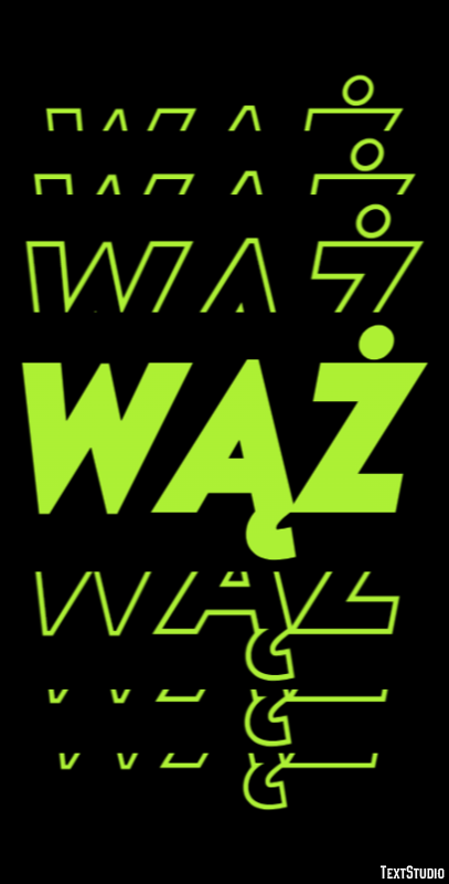 Wąż Efekt tekstowy
