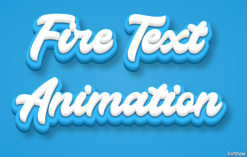 Fire Text Animation Text Effect