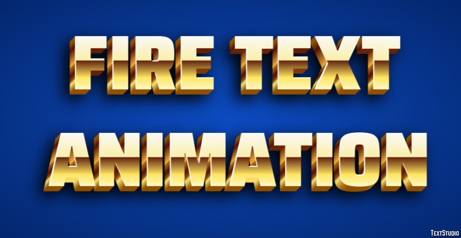 Fire Text Animation Text Effect