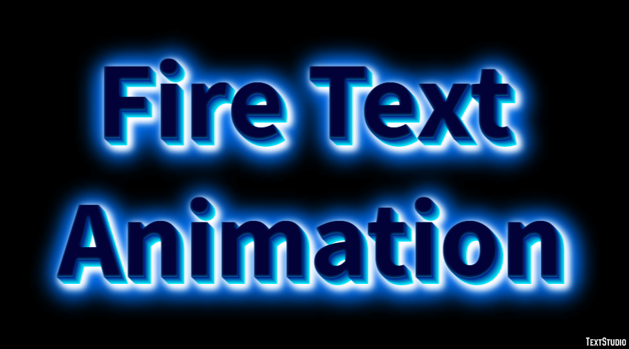 Fire Text Animation Text Effect