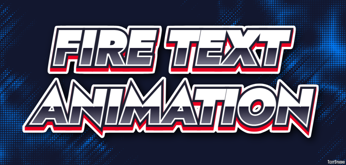 Fire Text Animation Text Effect