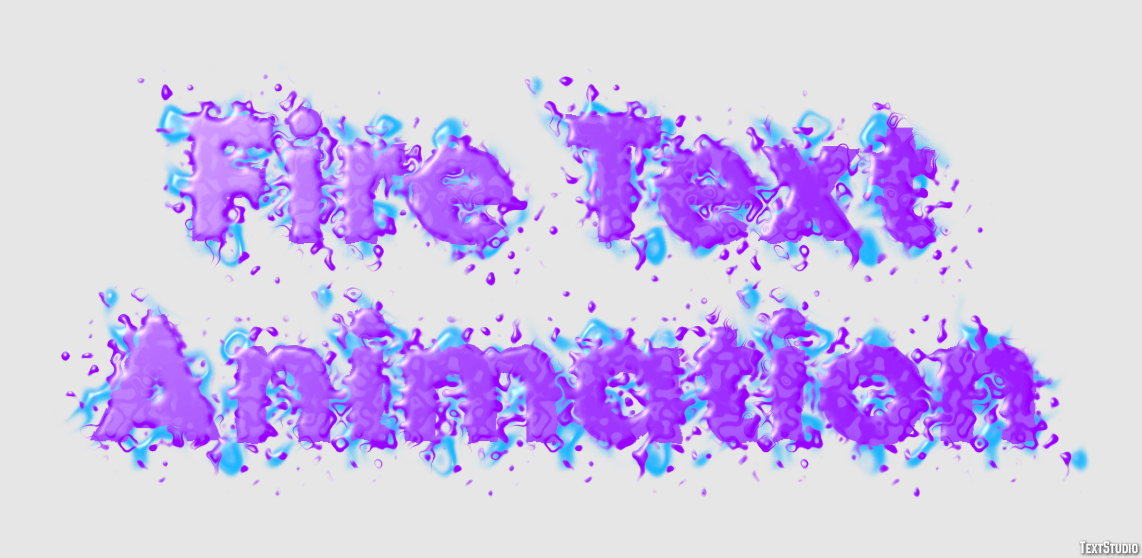 Fire Text Animation Text Effect
