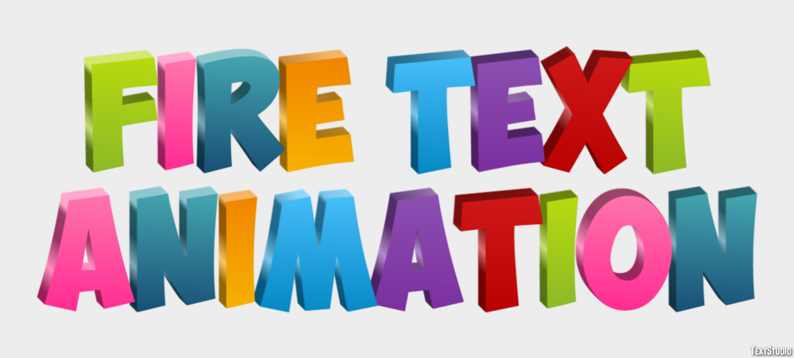 Fire Text Animation Text Effect