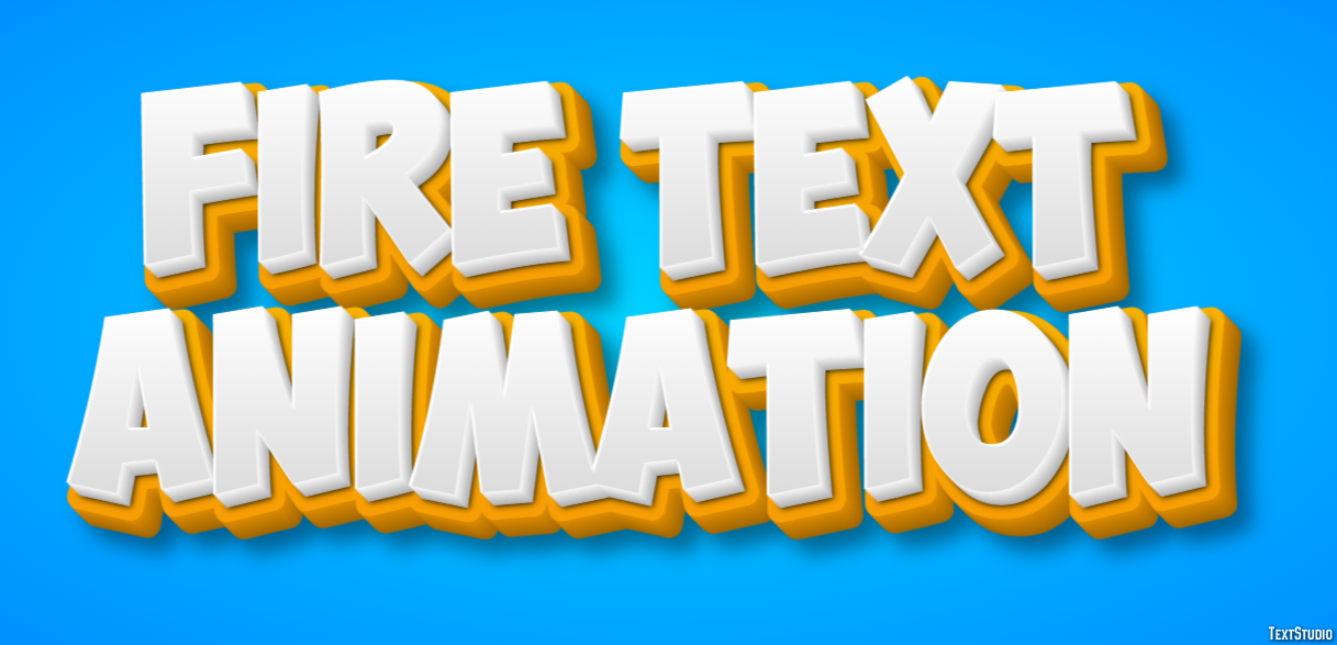 Fire Text Animation Text Effect