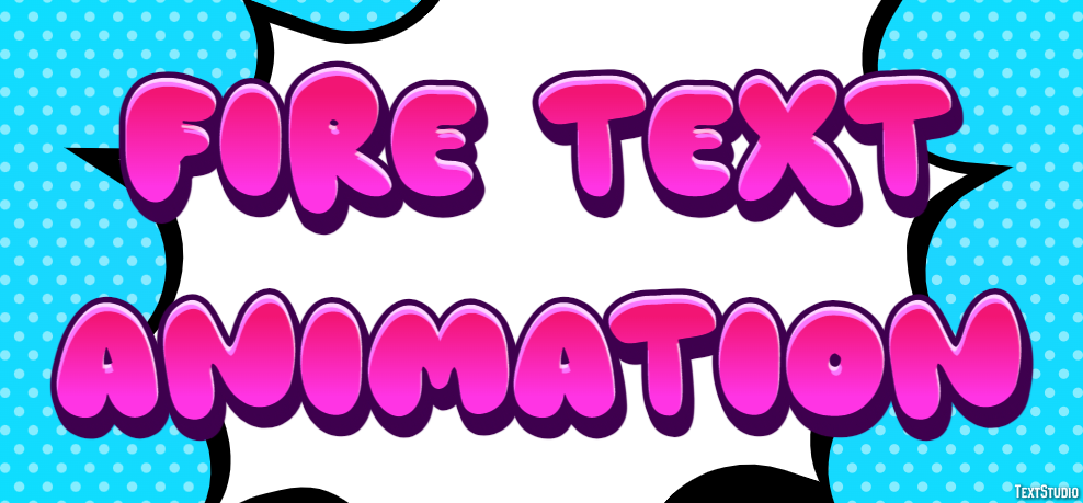 Fire Text Animation Text Effect