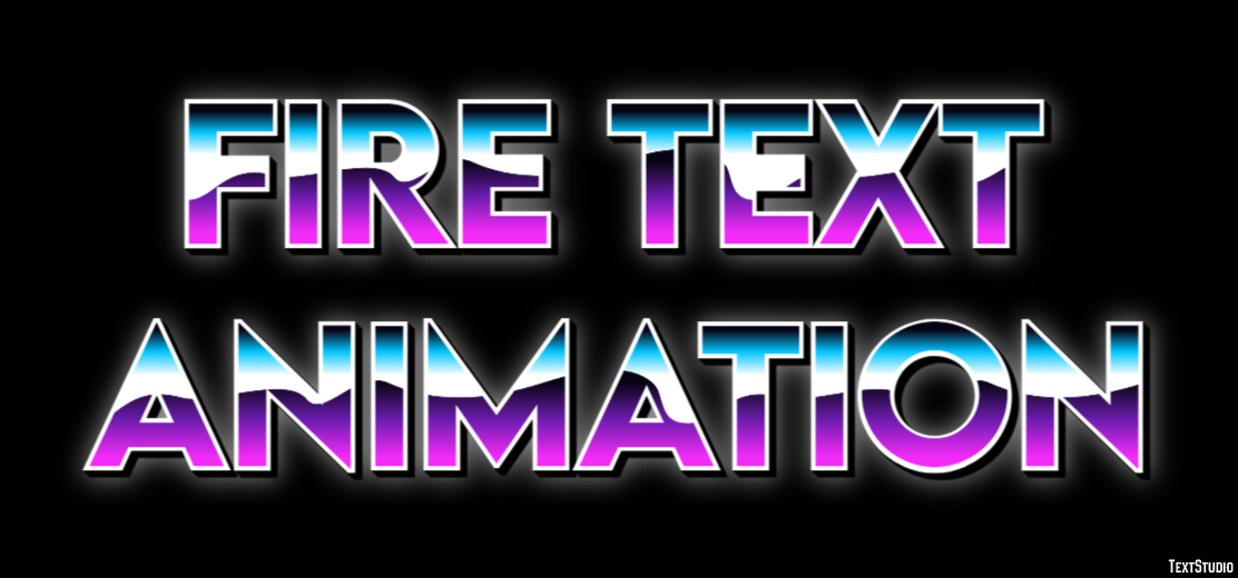 Fire Text Animation Text Effect