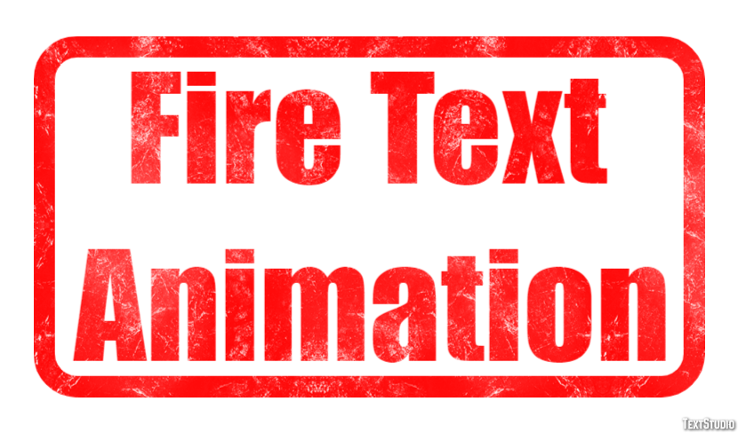 Fire Text Animation Text Effect