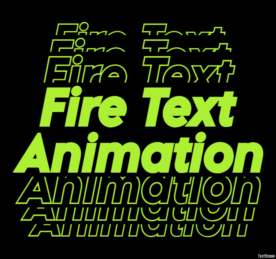 Fire Text Animation Text Effect
