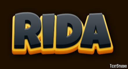 Rida Эффект текста