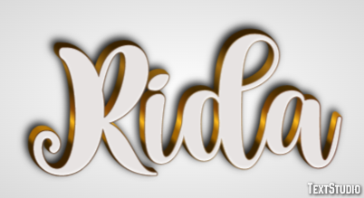 Rida Эффект текста