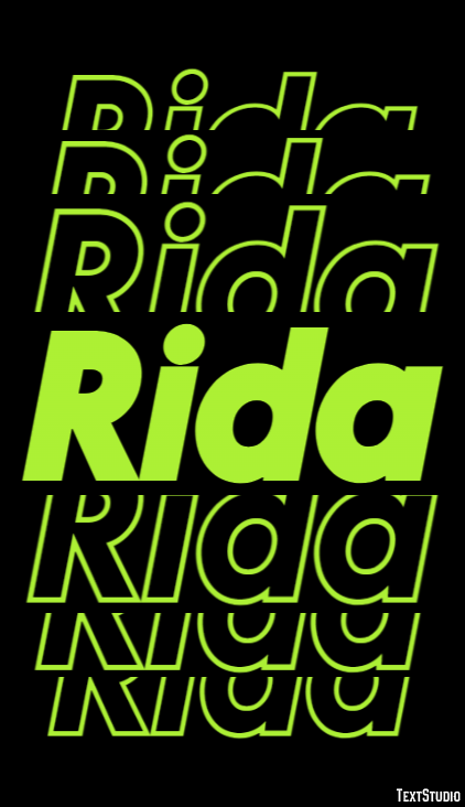 Rida Texteffekt