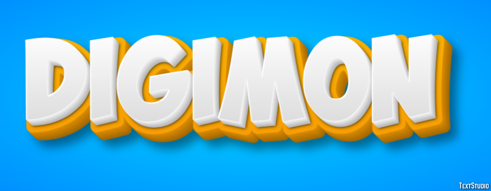 Digimon Text Effect
