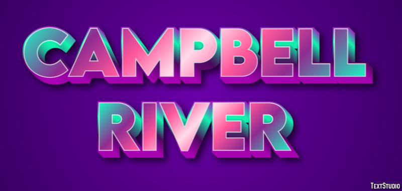 Campbell River Effetto testo