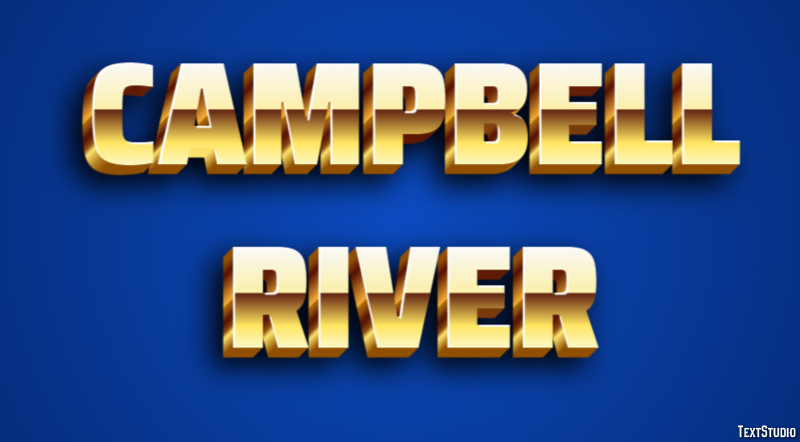 Campbell River Effetto testo