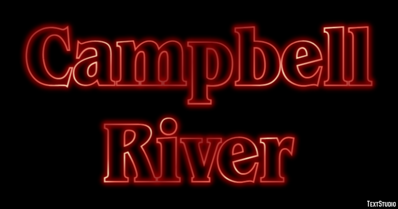 Campbell River Effetto testo