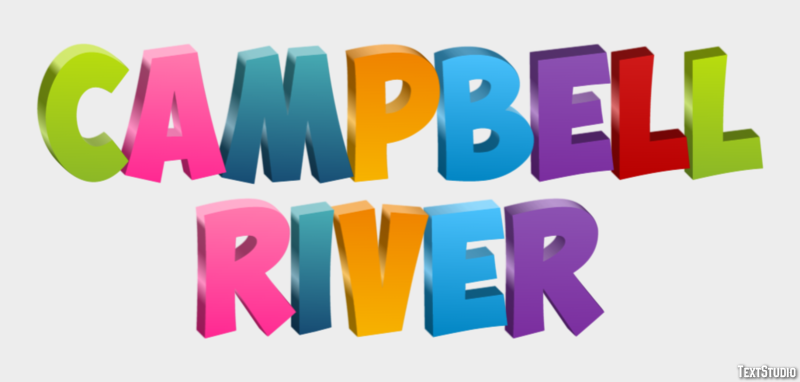 Campbell River Effetto testo