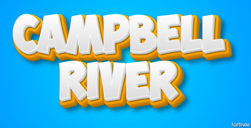 Campbell River Effetto testo