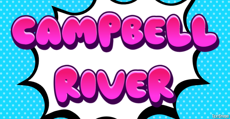 Campbell River Effetto testo
