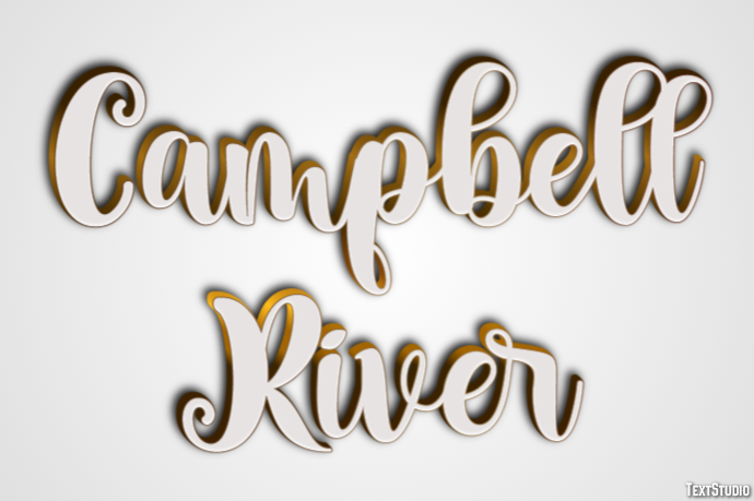 Campbell River Effetto testo