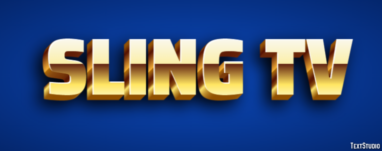 Sling Tv Efeito de texto