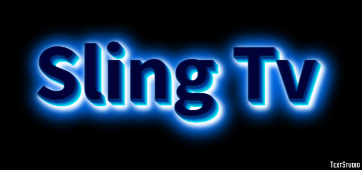 Sling Tv Efeito de texto