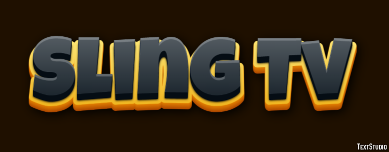 Sling Tv Efeito de texto