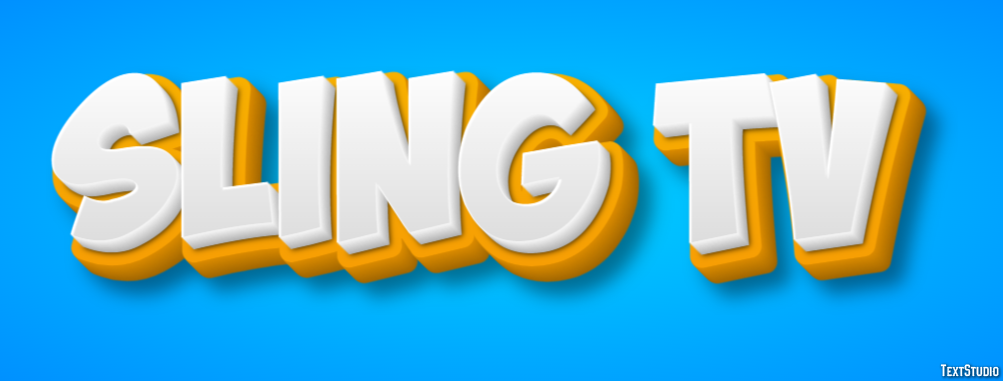 Sling Tv Efeito de texto