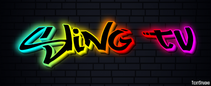 Sling Tv Efeito de texto