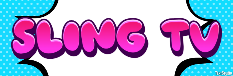 Sling Tv Efeito de texto
