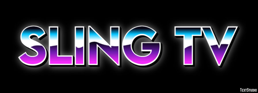 Sling Tv Efeito de texto