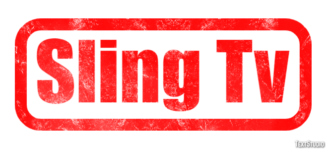 Sling Tv Efeito de texto