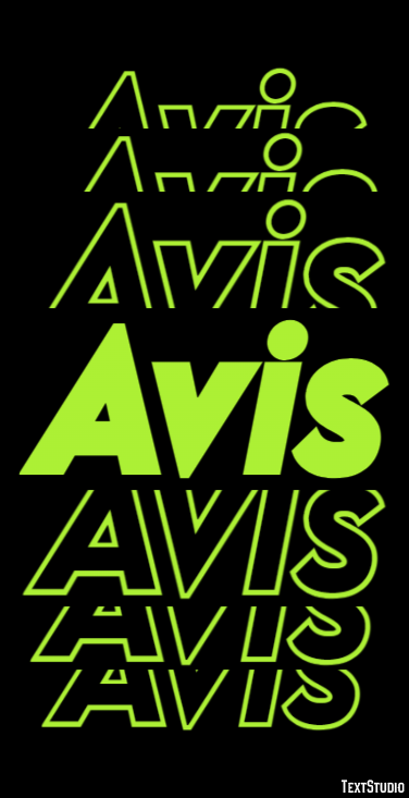 Avis Texteffekt