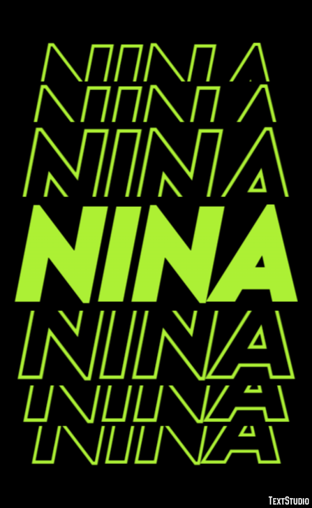 Nina Efekt tekstowy