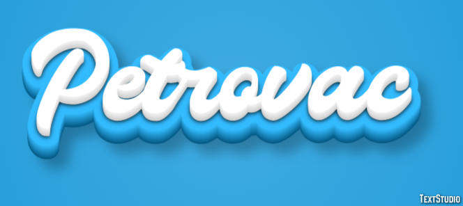 Petrovac テキスト効果