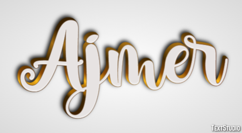 Ajmer Text Effect