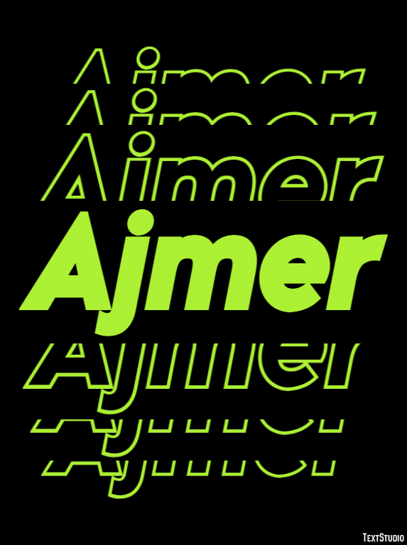 Ajmer Efeito de texto