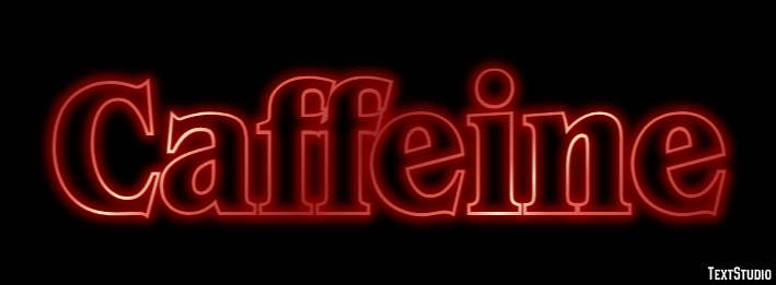 Caffeine Эффект текста