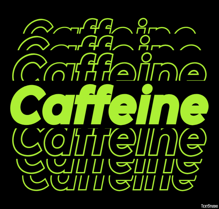 Caffeine Эффект текста