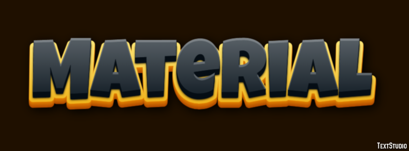 Material Text Effect