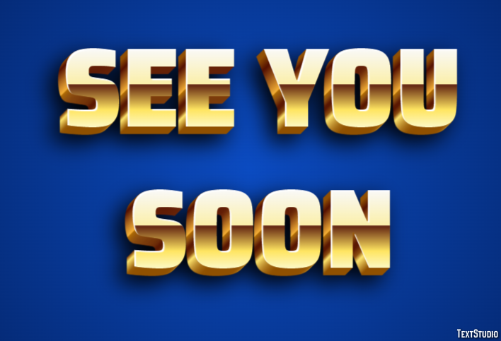See you soon Efecto de Texto